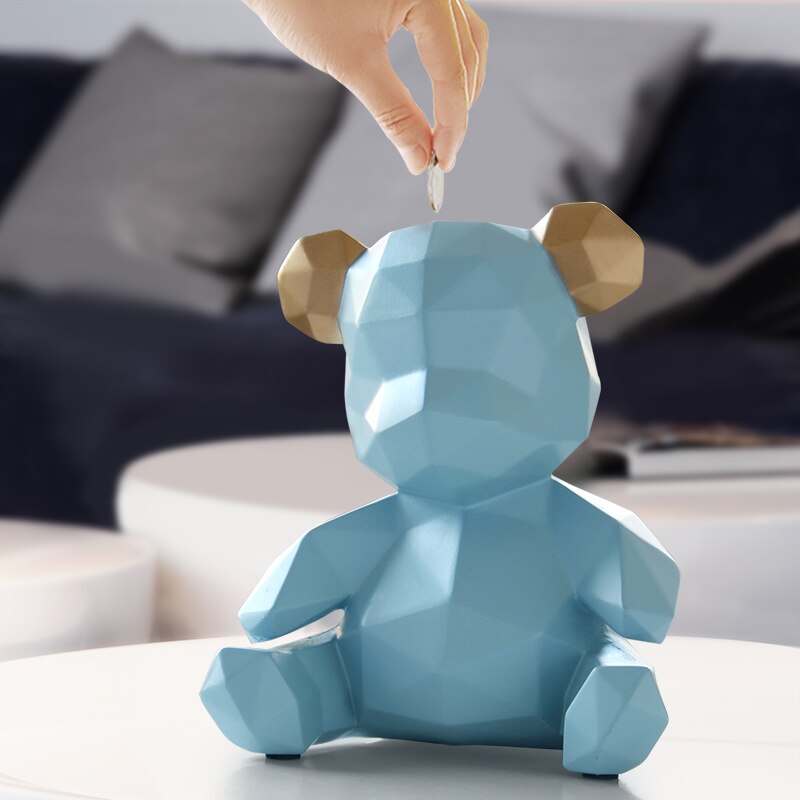 Cofre de Moedas Decorativo Teddy 3D - PrimorDecor