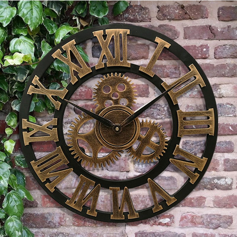 Relógio De Parede Decorativo Engrenagens Industriais - PrimorDecor