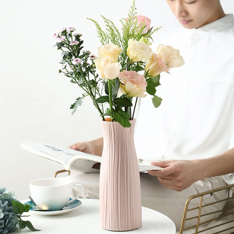 Vaso Decorativo de Flor Inquebrável - PrimorDecor