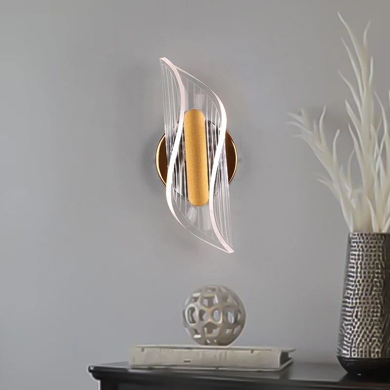 Arandela de Parede Interna de LED Decorativa Waves