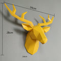 Escultura de Parede 3D Alce - PrimorDecor