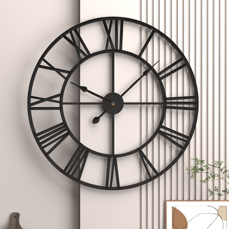 Relógio De Parede Decorativo Retrô Roman - PrimorDecor